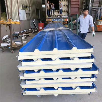 China heat insulation 960 type PU sandwich roof panel for pharmaceutical clean room for sale