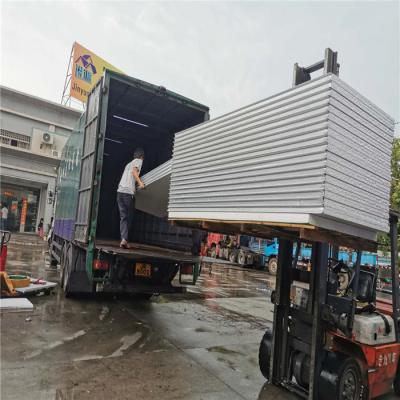 China 1150 -50-0.326mm greywhite eps sandwich wall panel for prefabricated house for sale