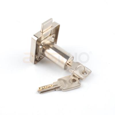 China Modern High Quality Zinc Alloy Wood Furniture Hidden Cabinet Lock Desk Drawer Lock 138-32 for sale