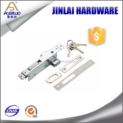 China Door Steel Aluminum Hardware Glass Door Lock Sliding Lock With Key for sale