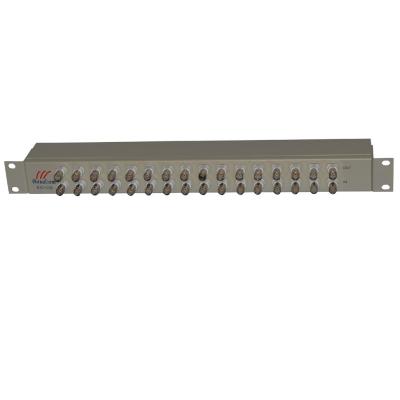 China Rj45 to Baudcom panel 19' bnc balanced transformer 16 port rackmount G.703 E1 75ohm to 120ohm rj45 to bnc balanced transformer panel for sale