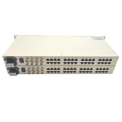 China 30POTs FXS/FXO + 4E1 + 4FE Fiber Optic Multiplexer With 1+1 Fiber Protection 1U 19' Rack Mount for sale