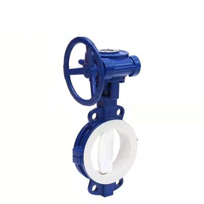 China General Good Quality PN10/16 Carbon Steel Wafer Butterfly Valve Turbo Butterfly Valve Worm Gear Quarter Turn Valve for sale