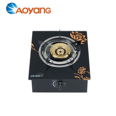 China Household Standard One Burner Gas Stoven Portable Gas CookerTempered Glass Top Gas Stove BW-BL1010 for sale