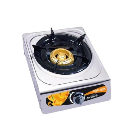 China Household Cheap Household Stainless Steel Gas Stove 1 Burner Gas Cooker Hot Selling Iron Top Burner for sale