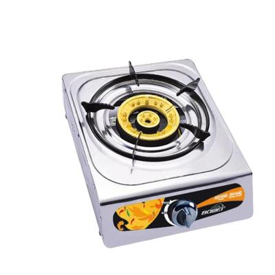 China Household Cheap Household Stainless Steel Gas Stove 1 Burner Gas Cooker Hot Selling Iron Top Burner for sale