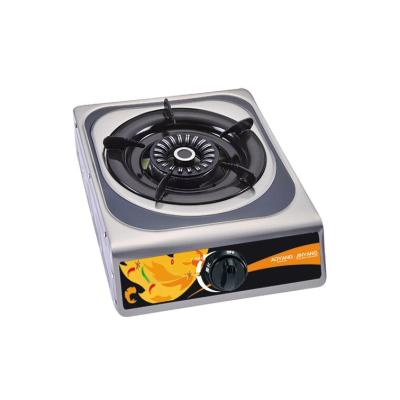 China Stainless Steel Hot Cheap Gas Stove Household Gas Stove 1 Burner Gas Cooker Iron Top Portable Burner for sale