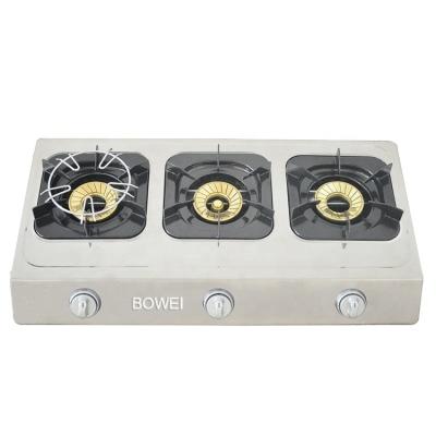 China High Quality Household Customer Brand 3 Burner Gas Stove Cooker for sale