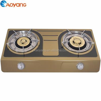 China Good Quality LPG Portable Gas Cooker Good Quality Stainless Steel Color Hotel Gold Color Hotel Gas Cooker Brass Burner for sale