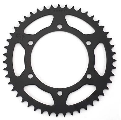 China 45# Steel/A3 Color Steel Custom Gold Motorcycle Rear Sprocket For Yamaha R15 for sale