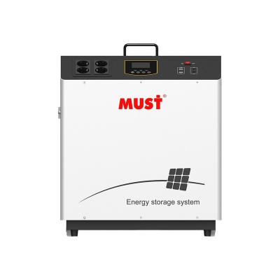 China 2022 Home MUST New Product Potable Solar Storage System 1KW 12V Built In 2.5KWH Lithium Battery Power Station Emergency for sale