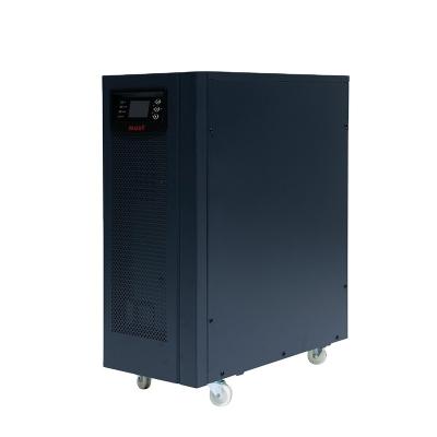 China Networking MUST UPS 6KVA 6KW Power Factor Embedded 12V*7AH*16PCS Battery 1 Online For Bank ATM for sale