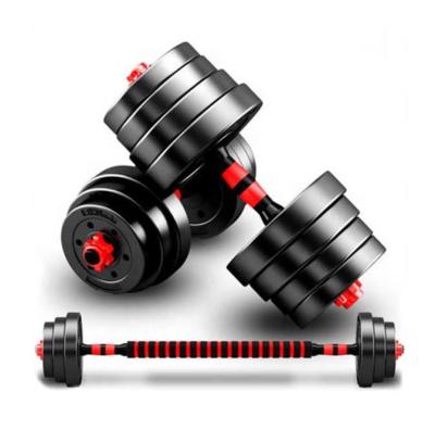 China Commercial Use Adjustable Barbell Set PU Barbell Weight Set Gym Equipment for sale