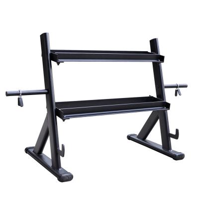 China Dumbbell Rack Indoor Gym Plates Rack Fitness Equipment Weight Lifting Barbell Storage Rack for sale