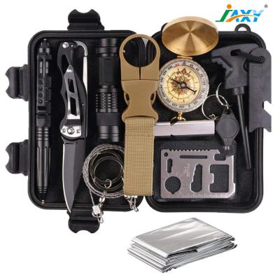 China Outdoor Hot Sales Emergency Survival Kit 13 in 1, Military Emergency Survival Kit Used for Survival for sale