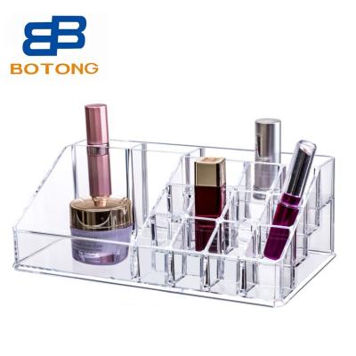 China 16 Compartments PS Makeup Organizer Vanity Case Jewelry Storage Box Viable Acrylic LipBalm LipBalm Holder for sale