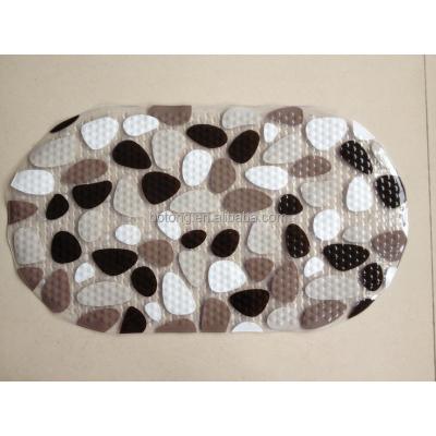 China Sustainable Stone Printing Anti-Slip PVC Children Bath Mat Good Sale for sale