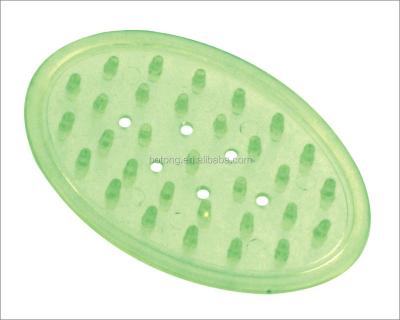 China Factory Wholesale PVC Soap Dish Soap Saver Modern Soap Mat Soap Box With Holes for sale