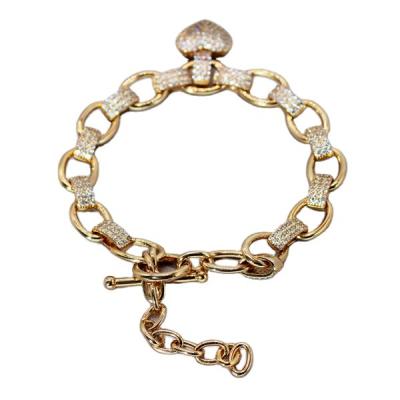 China Fashionable female lovers restoring new style temperament personality peach heart bracelet ways of LOVER female bracelet for sale