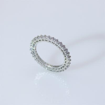 China Fashionable new personality Japanese wind simple geometric round zircon lady ring gift and Korean for sale