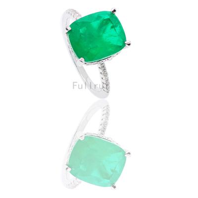 China FASHIONABLE Hot Selling Green Ring Copper Cube Jewelry Women Ring Copper Ring Set for sale