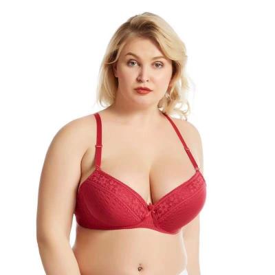 China Amazon Hot Selling QUICK DRY QUICK DRY lace up ladies big cup sexy thin adjustable strap woman plus size bra big girl lift up bra fat picture women for sale