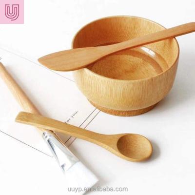 China Factory Wholesale Diy Moisturizer Face Mask Tools Sweep Eco-Friendly Bamboo Facial Mask Mixing Bowl for sale