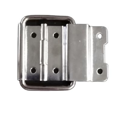 China Heavy Hardware Zero Hinge Case Flight Iron Hinge With Lid Stay Case Hardware Mounting Lid Stay for sale