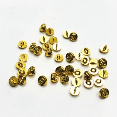 China Metal Sell Well New Type Sublimation Metal Doll Gold Coat Buttons for sale