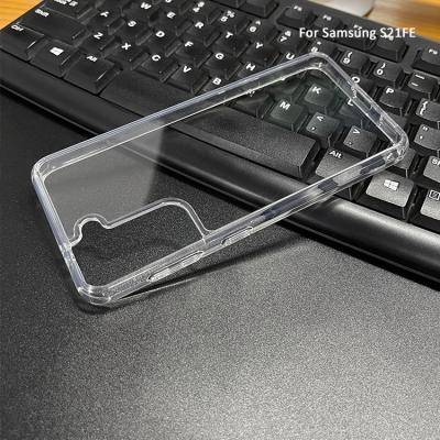 China Transparent Anti-fall TPU PC Phone Cover For Samsung S21 Fe New Crystal Clear Shockproof Phone Case For Samsung Galaxy S21 Ultra Plus S21 for sale