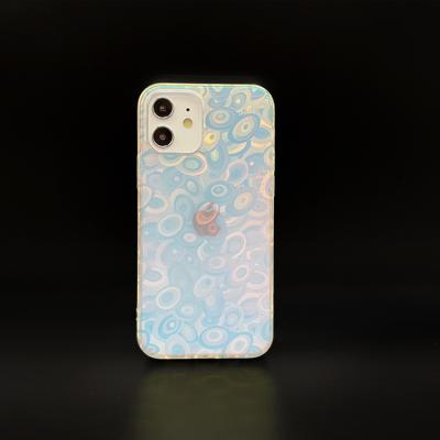 China New Design Luxury Gradient Anti-scratch Laser Hologram Cover Device Vacuum Plating IMD Shockproof Cell Phone Case IMD for sale