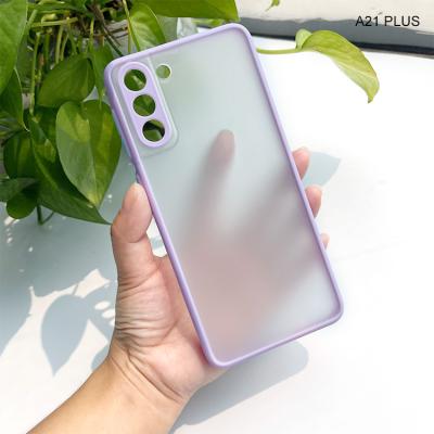 China Translucent Case Anti-fall Mobile Phone Case Supplier Matte Back Cover TPU PC Phone Case For Samsung Galaxy S20 plus S21 A20 A21 A51 for sale