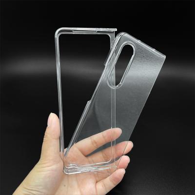 China Anti-drop Back Crystal Clear Hard PC Cover Transparent Shock Proof Phone Case For Samsung Galaxy Z Fold 3 Z Flip 3 2 for sale