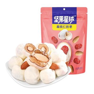 China Nutritious Chinese Snacks Nut Roasted Almond Nuts Mixed Almond Nuts, Chinese Jujube and Milk Powder Snacks for sale