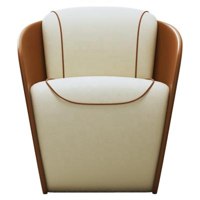 China Leatherette Hotel Project Royal Leather Sofa Chair for sale