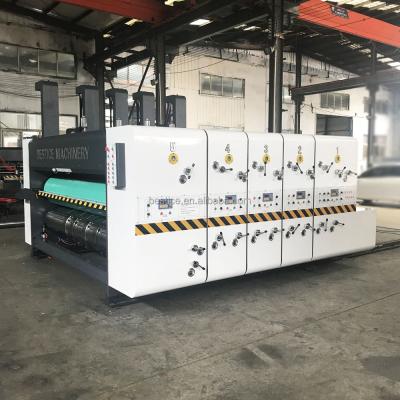 China Automatic Factory Lead Edge Flexo Printing Slotting Die Cutting Machine For Carton Box for sale