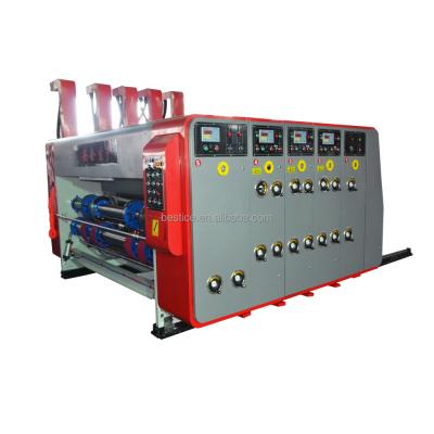 China Small Carton Box 2300 Water Ink Flexo Printing Slotting Die Cutting Machine for sale