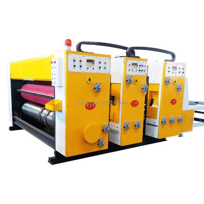 China Semi Automatic Factory Carton Box Water Ink Printing Slotting Die Cutting Machine for sale