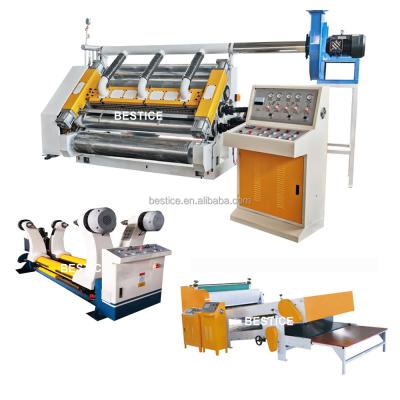 China Factory Two Layer Corrugated Cardboard Single Facer Machine For Carton Box for sale