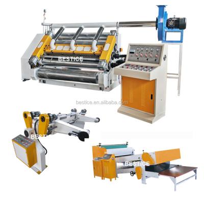 China Factory Pizza Box E Flute Corrugated Cardboard Single Facer Machine for sale