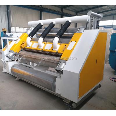 China Semi-automatic CLOTHING cardboard box making machine -- E flute 2 ply single corrugated board facer for sale