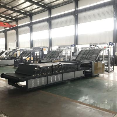 China GARMENT Pizza Box Making Machine Easy Operation Semi-automatic Groove Laminator for sale