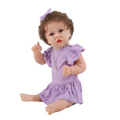 China Clothing Wholesale 22 Inch 55cm Changeable Reborn Realistic Baby - Doll Silicone Soft Girl Dolls for sale