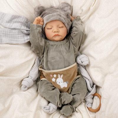 China Changeable Dressing 17inch Reborn Baby - Full Silicone Body Doll Realistic Sleeping Boy Reborn Doll Gift Toys for sale