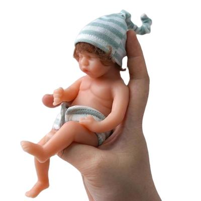 China Changeable Clothing 2022 Cheap New Technology 6inch Full Body Soft Silicone Reborn Baby Dolls for sale