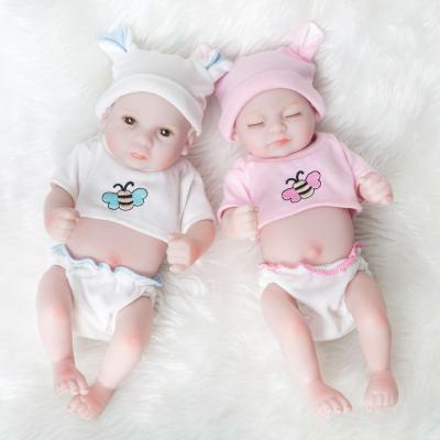 China Beautiful Changeable Dressing Baby Dolls Full Body Silicone Reborn 25cm Simulation Realistic Girl Doll Reborn Toys for sale