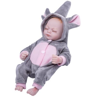 China Cute Changeable Silicone Reborn Baby Dolls Soft Clothes 10inch Babies For Girls Fashion Bebe Reborn Dolls Newborn Baby - Doll for sale