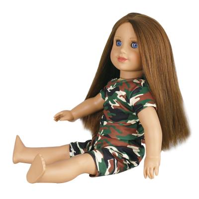 China Changeable Dressing American 18 Inch Mini Soft Reborn Wholesale Silicone Doll With Camouflage Color For Girl for sale