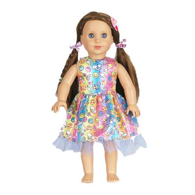 China 18 Inch Changeable Selling Realistic Silicone Baby Girl Dolls Reborn With Colorful Clothes for sale