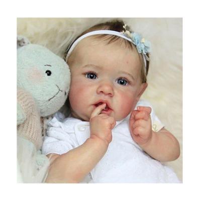 China Bebe Reborn Silicone Doll Realistic Silicone Baby Dolls 22inch Changeable Dressing Soft Reborn Baby Toys For Girl Gift for sale